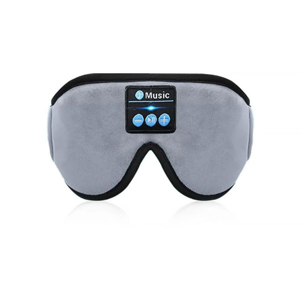 3D Portable Bluetooth Music Sleep Eye Mask: Light-Blocking for Sleep with Detachable Parts Smart Call Ideal for Restful Nights